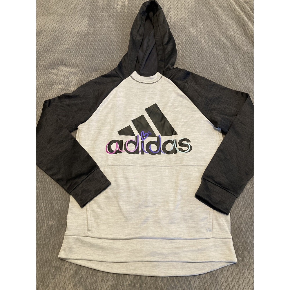 Girls Hoodie Sweatshirt - Adidas -  size XL (16)